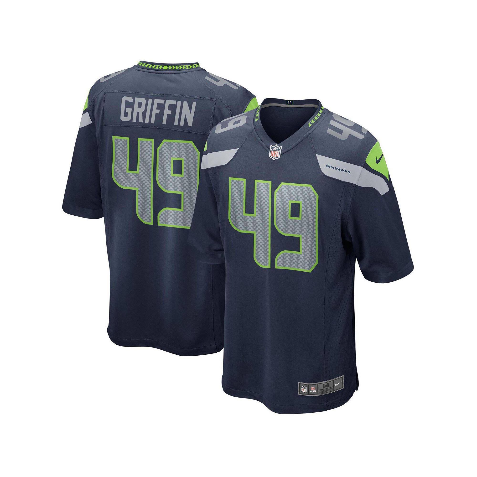 Men Seattle Seahawks #49 Shaquem Griffin Nike Navy Game Player NFL Jersey